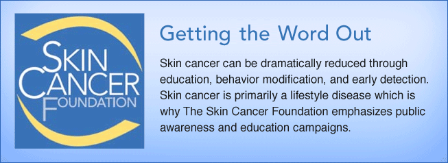 the skin cancer foundation getting the word out
